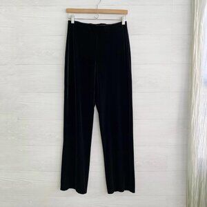 Body Action Design BAD Jeffrey Halper Black stretch velour pull on pants, M